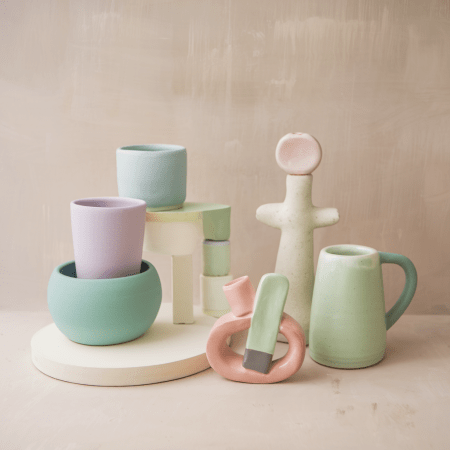 Rustic Handmade Ceramic Bowl - Mud Finish Artisan Craft (Copy)